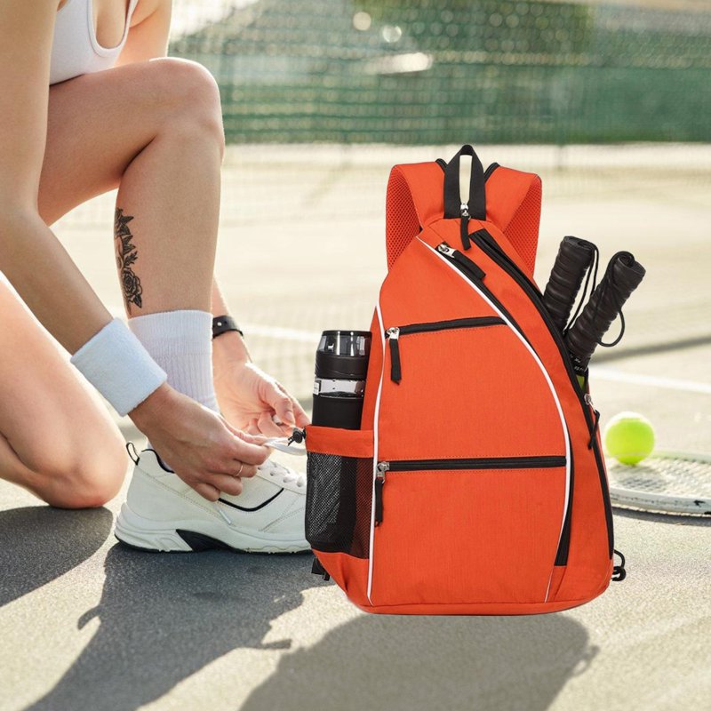 Blue Pickleball Backpack Bag for Paddle Tennis Gear - Sling Bag
