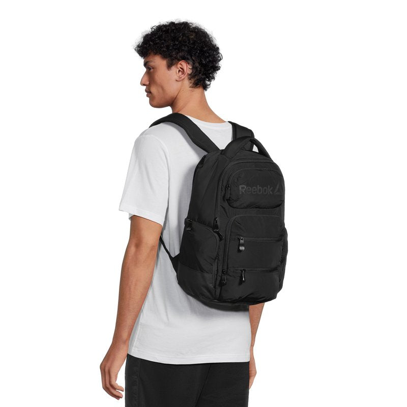 16-Inch Unisex Winter Laptop Backpack - Black, Spacious & Padded Straps