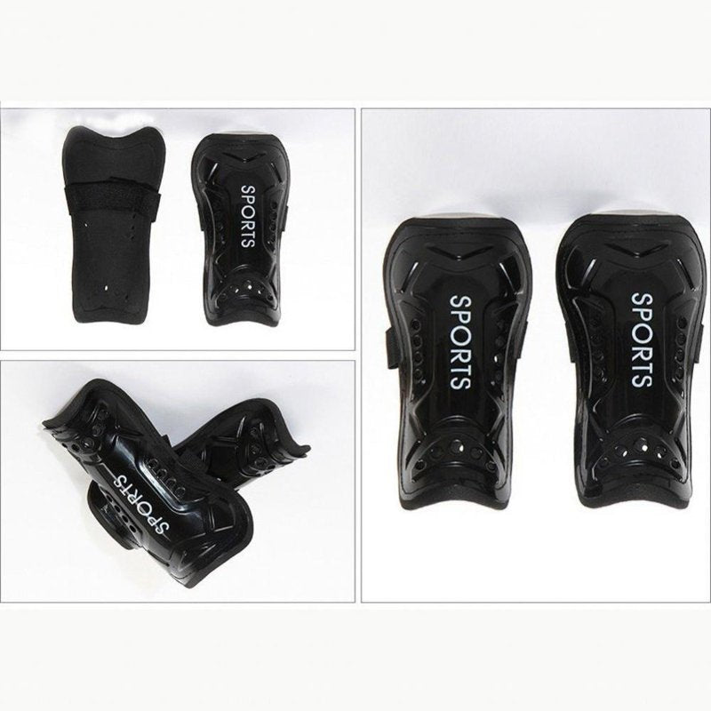 Adult Soccer Shin Guards with Straps - Breathable EVA/PP Protective Pads