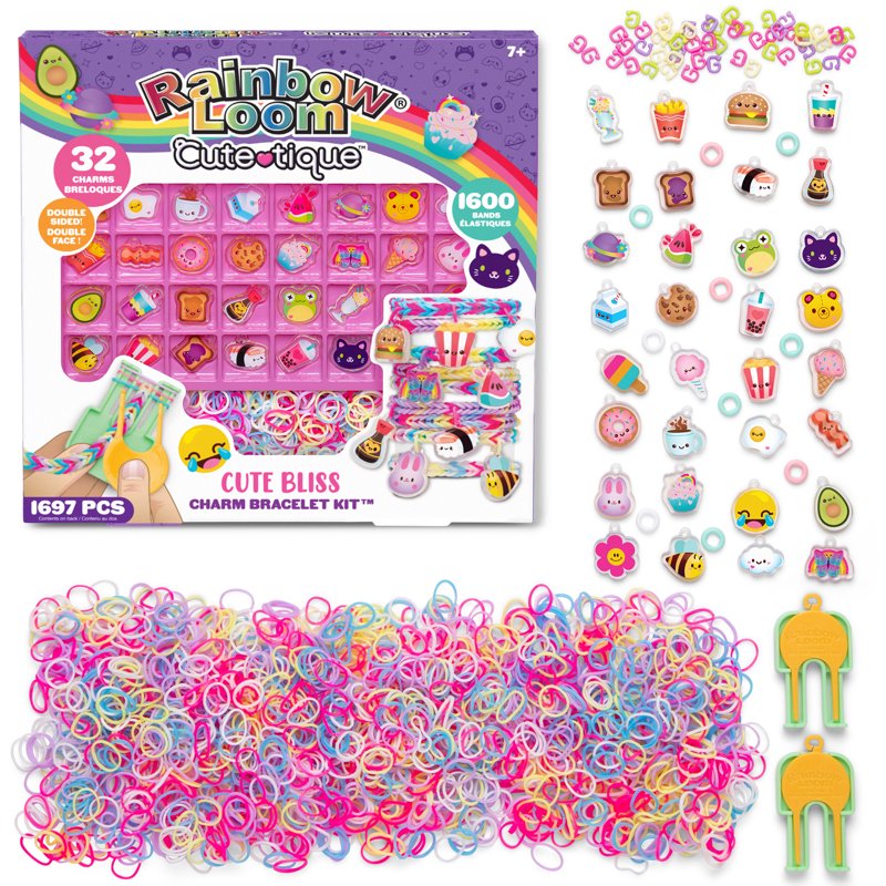 Kids Charm Bracelet Kit with 1697 Pieces - DIY Jewelry Craft Set