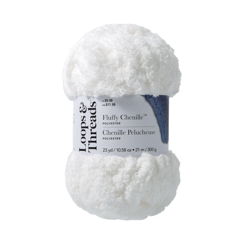 Jumbo Fluffy Chenille Yarn - 6 Pack Soft Polyester for Knitting & Crochet