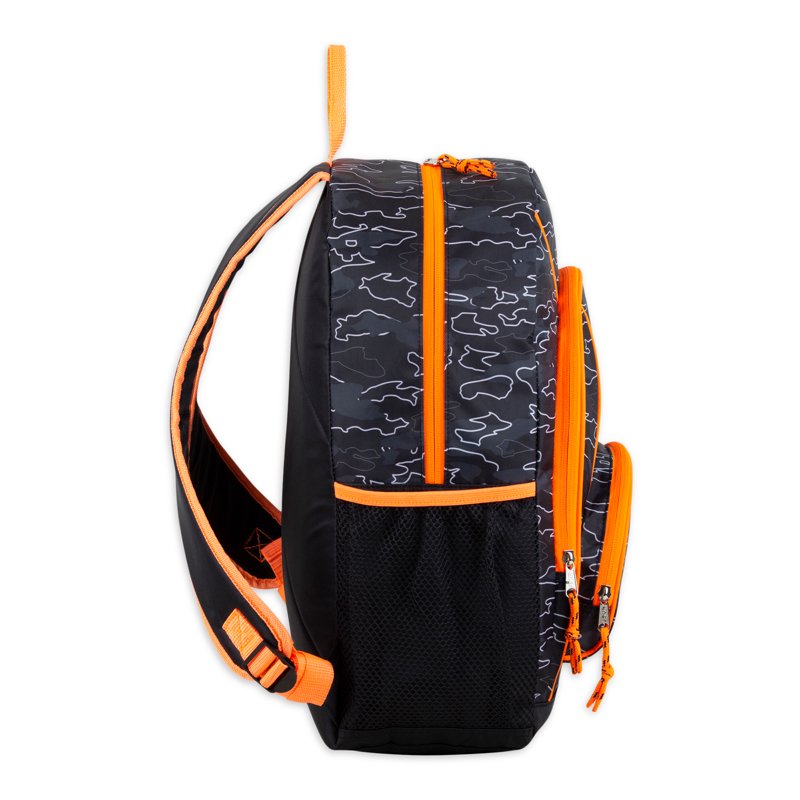 Unisex Triple Pocket Backpack with Padded Straps & Multiple Compartments