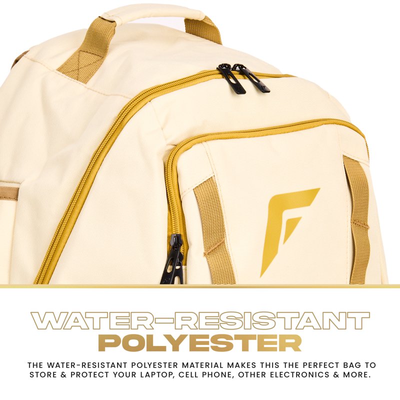 Baseball Softball Gear Backpack with Dual Bat Sleeves Water-Resistant Nylon