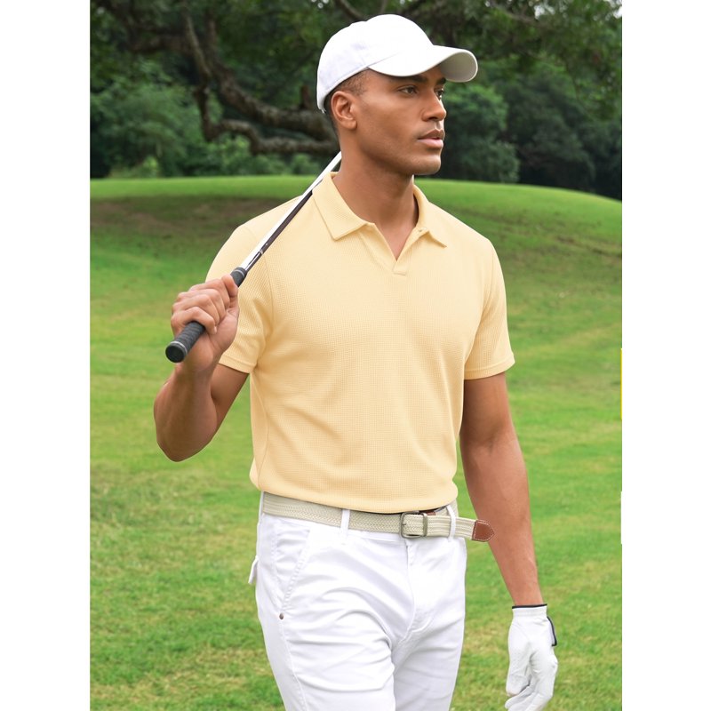 Men's Polo Shirts Short Sleeve Casual Classic Golf Tops for Summer