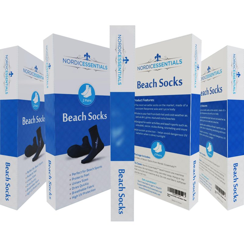 Beach Socks for Water & Sand Activities - Quick-Drying, Breathable, Anti-Sand Design