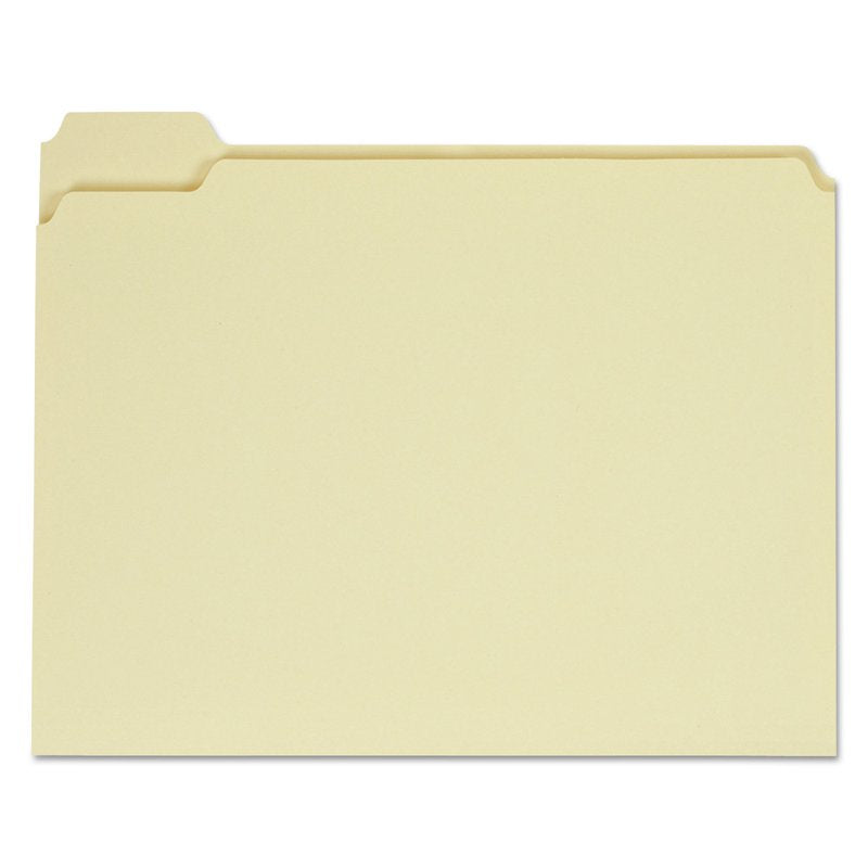 Universal Manila File Folders 1/5 Cut Assorted Letter Size 100/Box