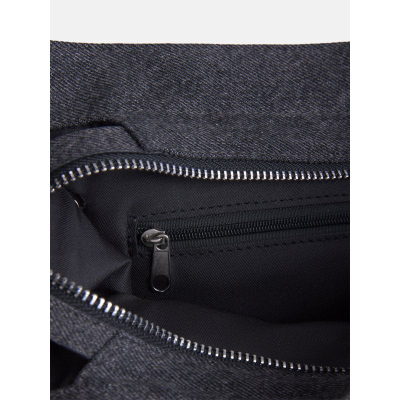 Women's Square Tote Bag with Removable Crossbody Strap, Grey
