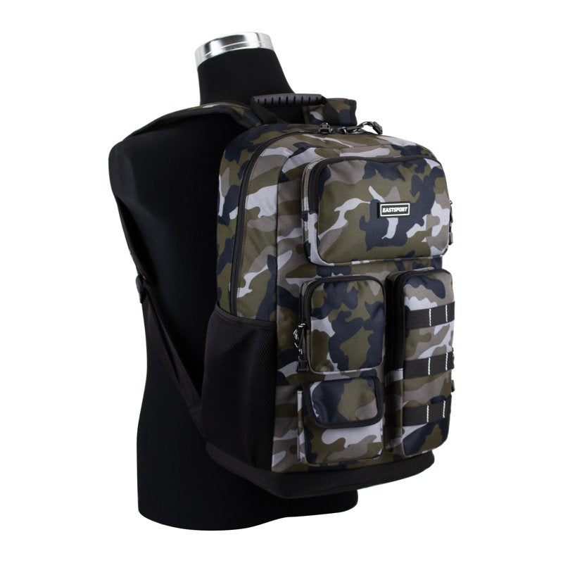 Unisex Army Camo Backpack with Padded Laptop Sleeve & Multiple Pockets