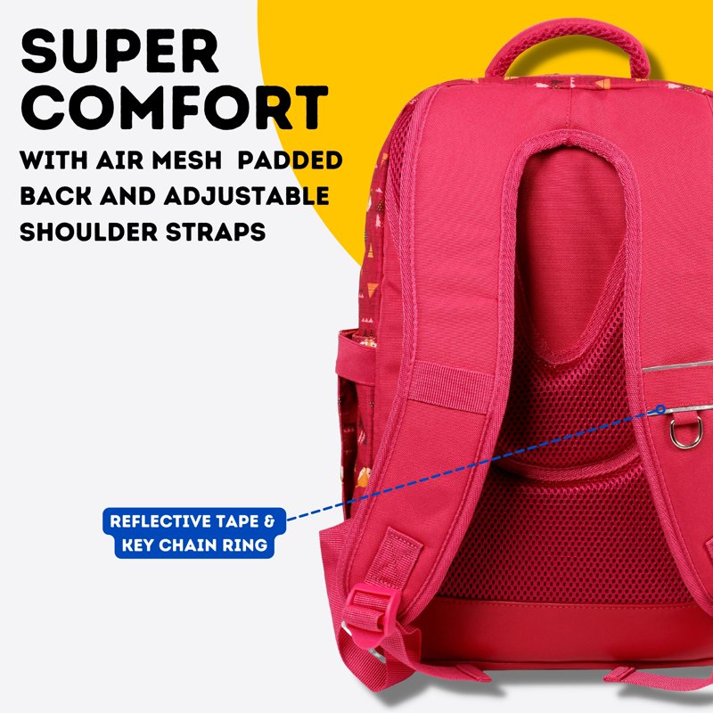 Kids 15-Inch School Backpack with Pencil Case - Reflective & Padded Comfort