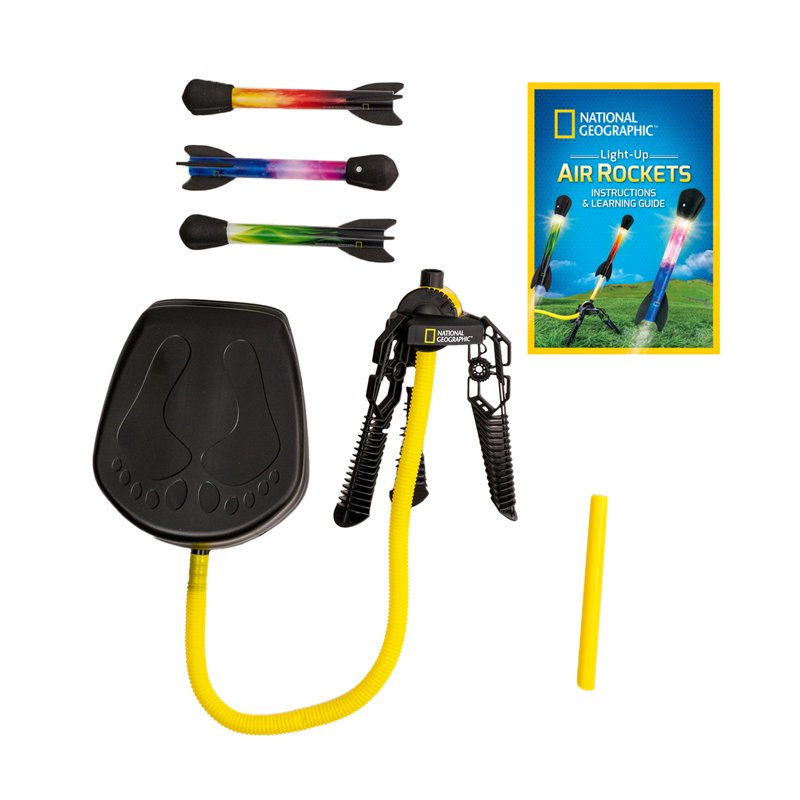 Kids Air Rocket Set with LED Lights - Outdoor Science & Flight Toy
