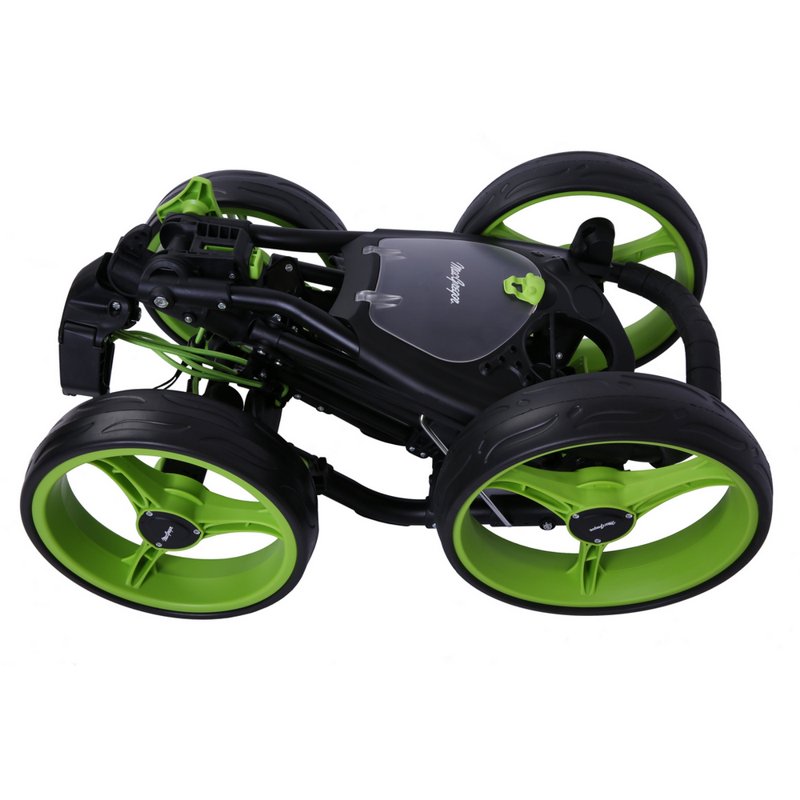 MacGregor Response Deluxe 4-Wheel Golf Cart - Black/Green (Variation: Black/Green)