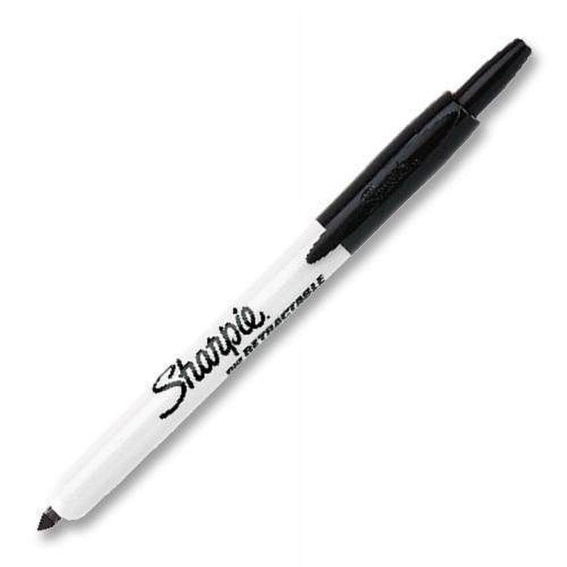 Sharpie Retractable Markers Black Fine Tip - 8 Markers
