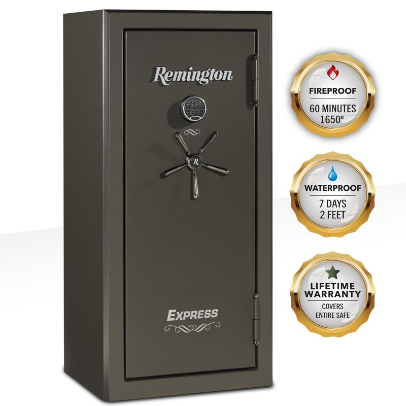 Remington Gun Safe 24+4 Fire and Waterproof Security Safe