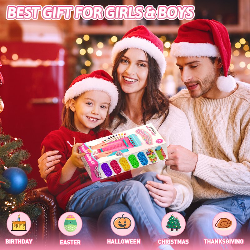 Kids Friendship Bracelet Maker Kit - DIY Jewelry Craft Set for Girls
