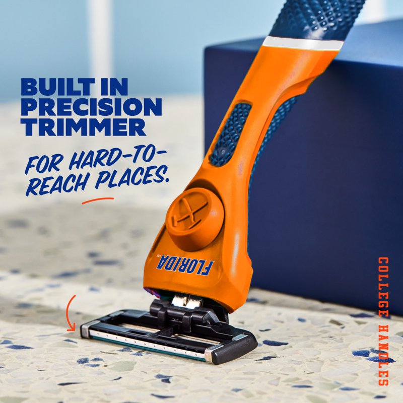 Men's 6-Blade Razor Starter Set with Reusable Handle and Blades
