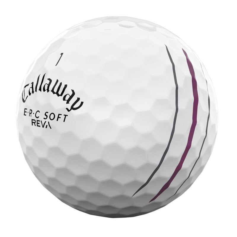 (4 Pack) Callaway ERC Soft Reva Triple Track Golf Balls 12pk White - 2023, 4 Pack Variation: Triple Track White/Purple