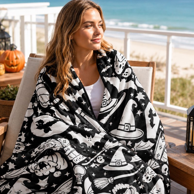 DIY Coloring Blanket for Adults & Kids - Personalized Creative Art Throw