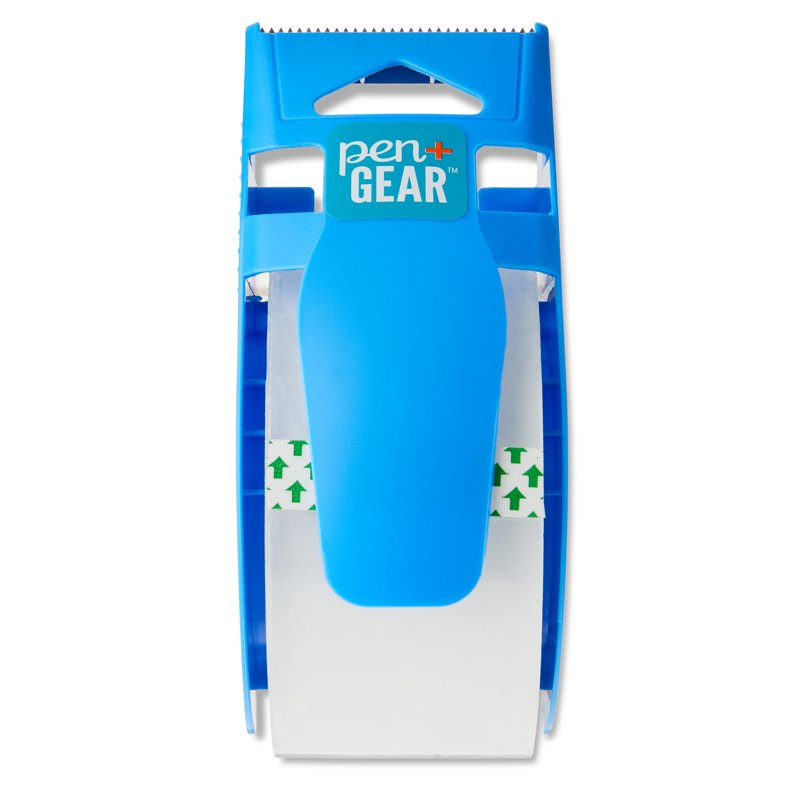 Packaging Tape with One-Handed Dispenser - Clear, 1.88 in x 38 Yards