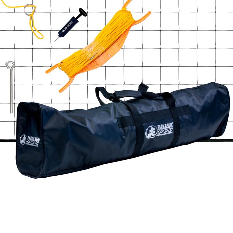 Portable Outdoor Volleyball Net Set with Poles, Ball & Carry Bag