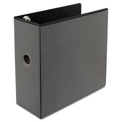Deluxe 5-Inch Capacity View Binder with D-Rings - Black, 3 Pack