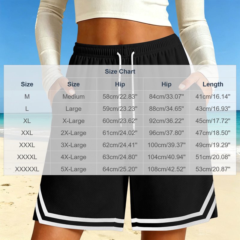Women's Athletic Basketball Shorts - Quick Dry, Lightweight, Pockets