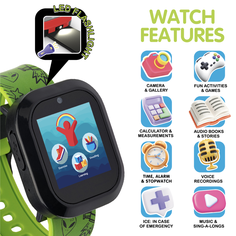 Kids Bluetooth Speaker & Smartwatch Set for Learning & Play - Multiple Variants