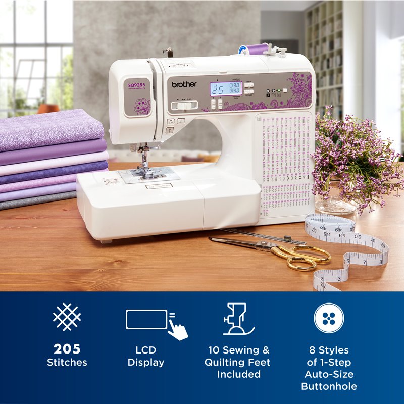 Computerized Sewing & Quilting Machine with Wide Table - 150 Stitches