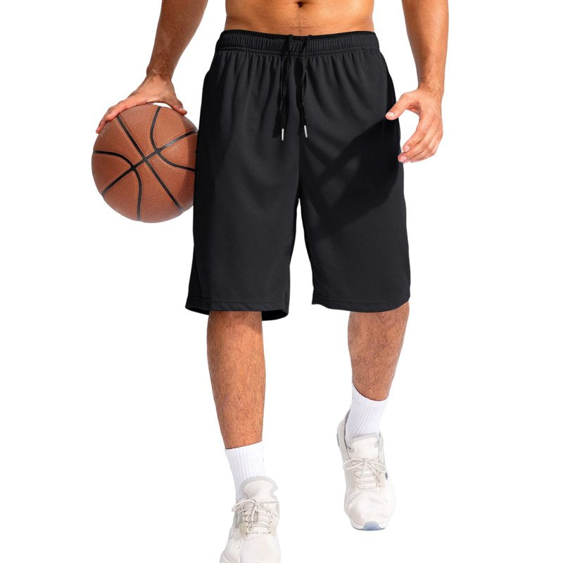 Men's Athletic Shorts with Pockets - Lightweight Quick Dry Gym Workout Bottoms