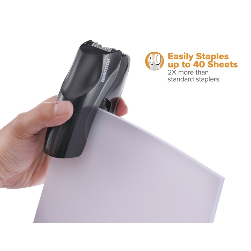 Manual Flat Clinch Stapler for Up to 40 Sheets - Vertical & Horizontal Use