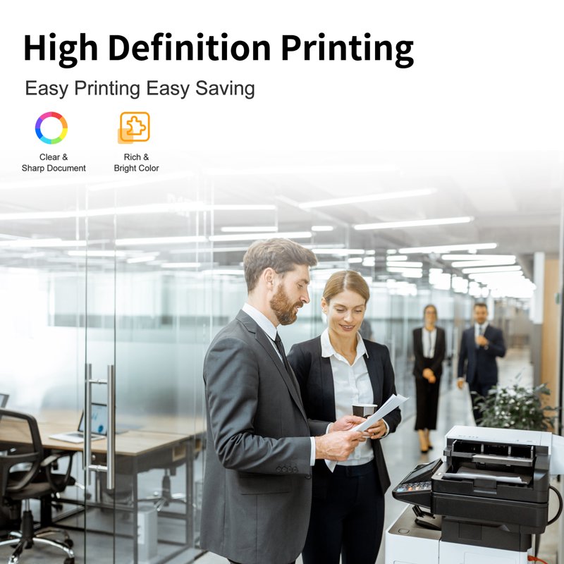 High-Yield Color Toner Set for Ricoh IM C4500 C5500 C6000 Printers - 4 Pack