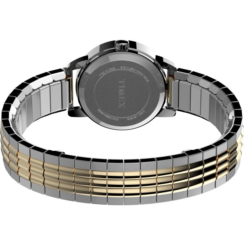 Timex Women's Easy Reader 25mm Watch with Two-Tone Case & White Dial