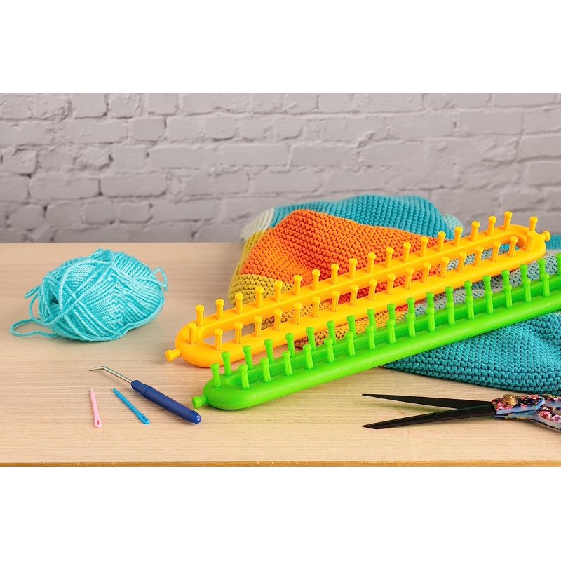 Long Peg Knitting Loom Set - 4 Sizes for Crochet & Garment Making