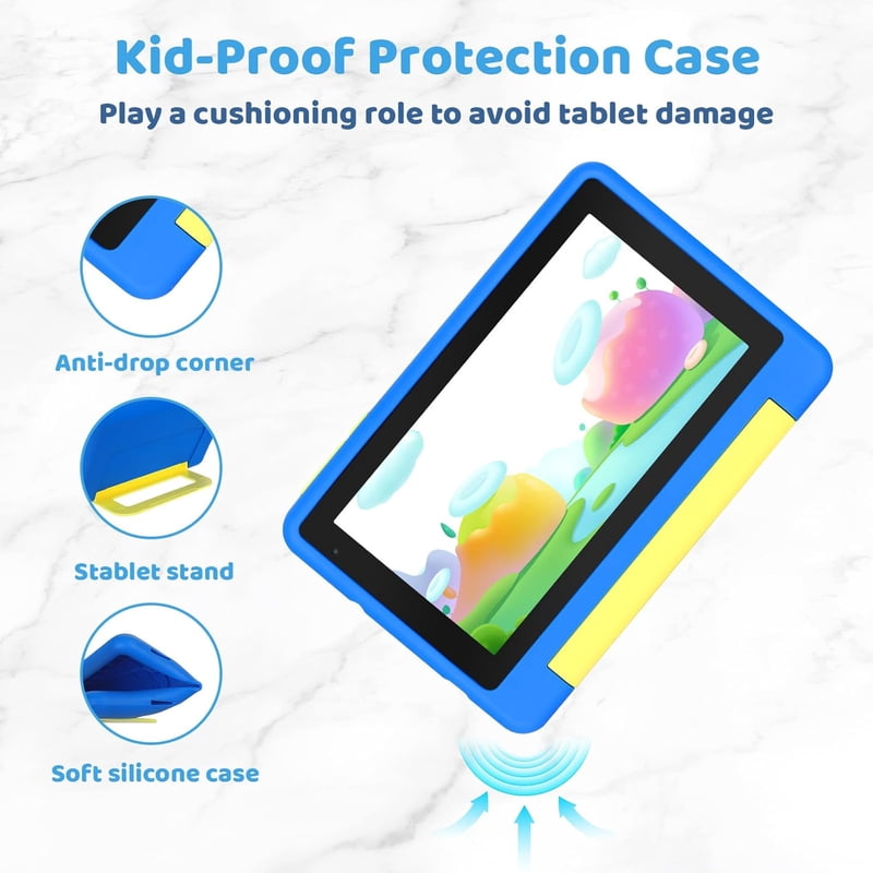 Kids Learning Tablet 7 Inch Android 13, 8GB RAM 64GB Storage Educational Device
