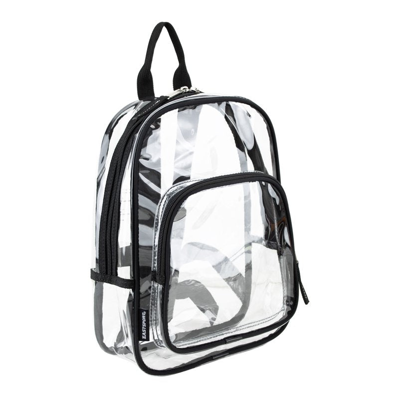 Clear Daybreak Backpack with Multiple Compartments - Black