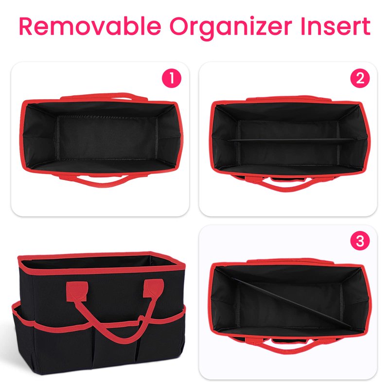 Multi-Purpose Craft & Supply Tote Bag Organizer with Handles - Travel & Classroom Storage