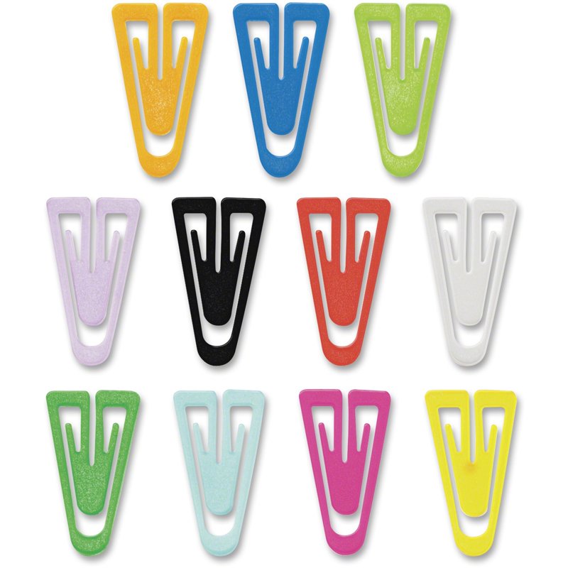 Assorted Plastic Clips 1 Inch - Heavy Duty Office & Home Organization - 500 Pack
