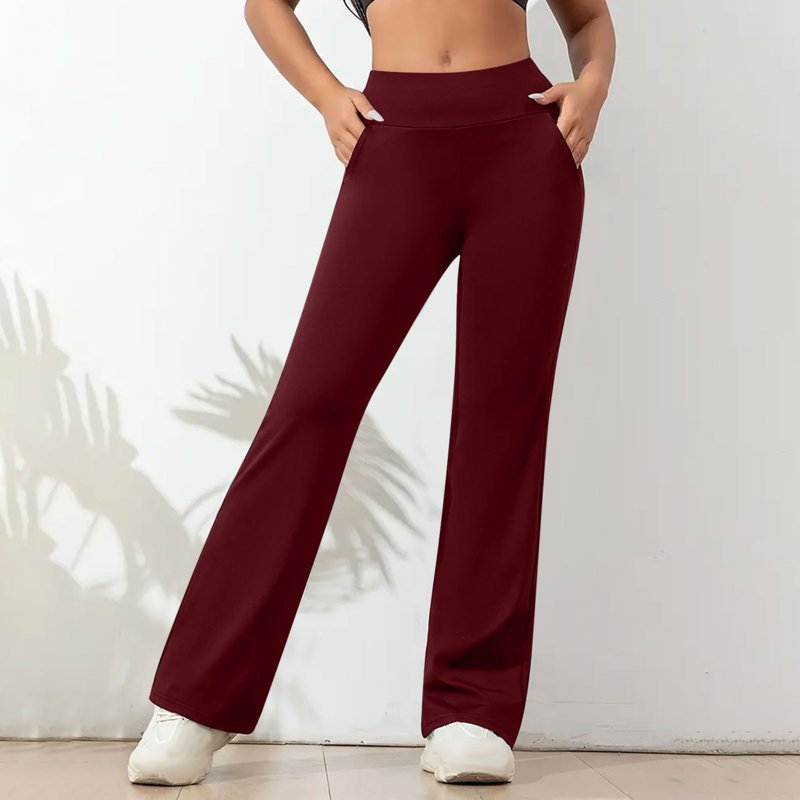 Women's Yoga Pants High Waist Stretch Tights with Pockets - Quick Dry Activewear
