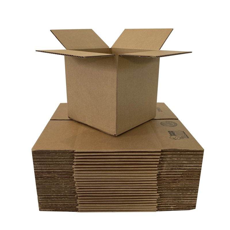 14x14x14 Inch Shipping Boxes - Pack of 25 Foldable Corrugated Storage & Moving Boxes
