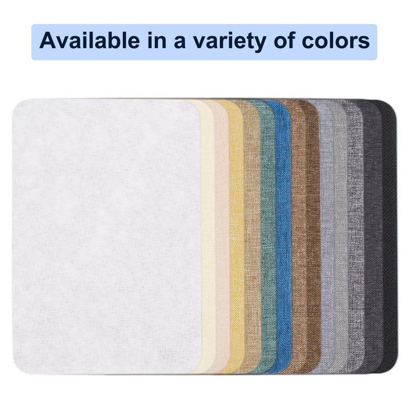 Fabric Repair Patches Linen Sofa Upholstery DIY Kit Dark Brown 6 Pack