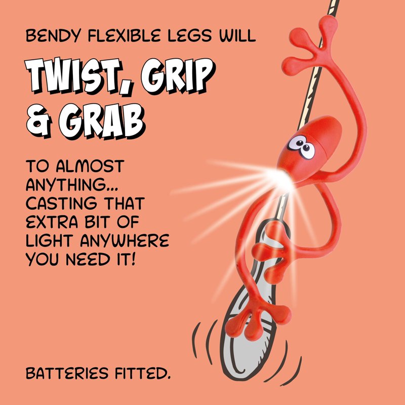 Flexible Bendy Light for Kids - Red Color, Portable & Dangle Friendly