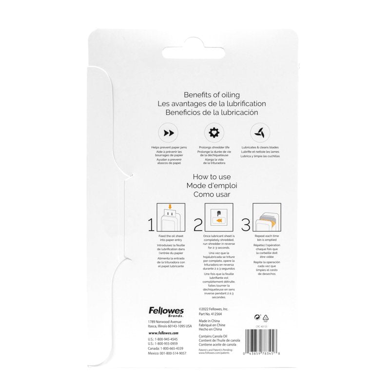Paper Shredder Lubricant Sheets 10 Pack - Compatible with Cross-Cut & Micro-Cut Shredders