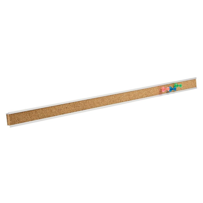 Natural Cork Bulletin Bar with Aluminum Frame - Office & Home Use