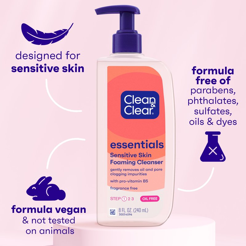 Multipack Oil-Free Facial Cleanser with Pro-Vitamin B5 for Sensitive Skin