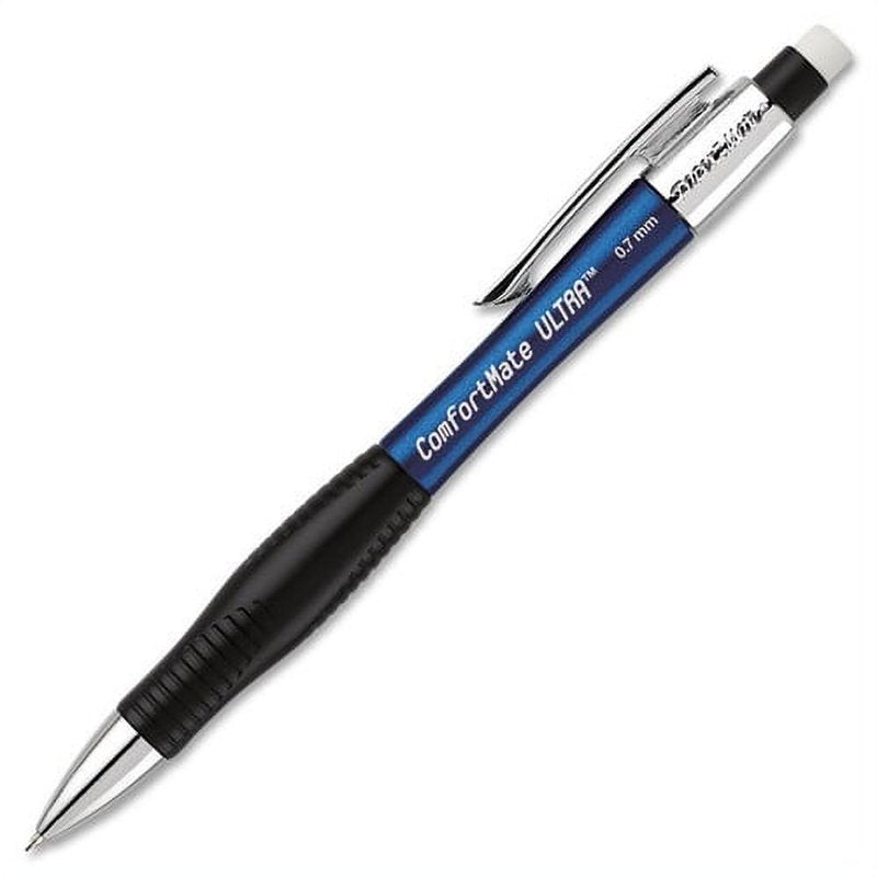 Mechanical Pencils Set 12 Assorted 0.7mm Lead with Erasers - Comfortable Grip