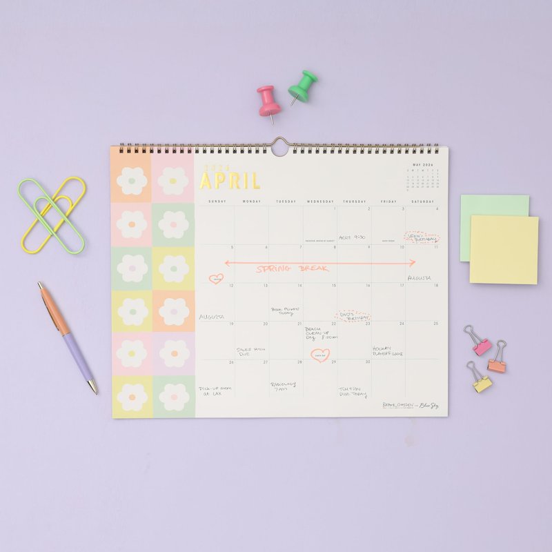 15-Month Academic Wall Calendar April 2026 - June 2027, Colorful Design, 15x12 Inches – Office & Classroom Organizer