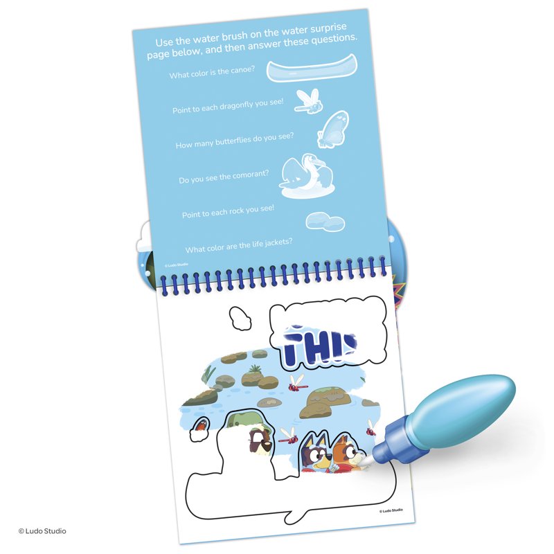 Bluey Water Surprise Boards Set - Mess-Free Coloring for Kids