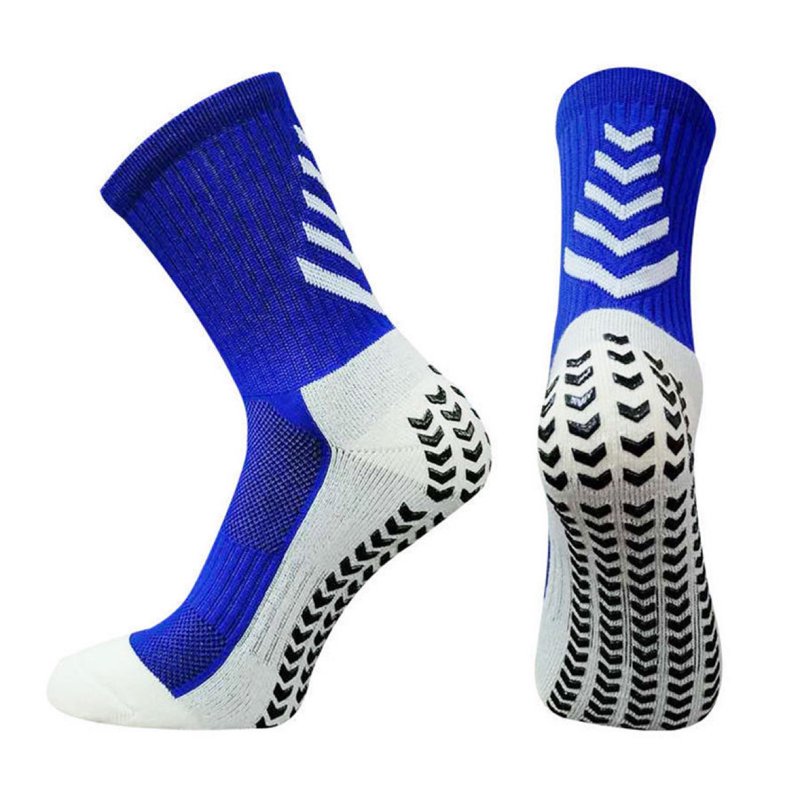 Men's Soccer Running Socks Non-Slip Cushioned Moisture-Wicking Athletic Socks