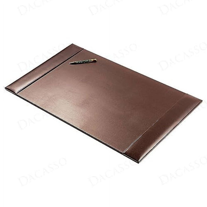 Leather Desk Pad with Side Rails - 30 x 18 Inch Office Writing Mat