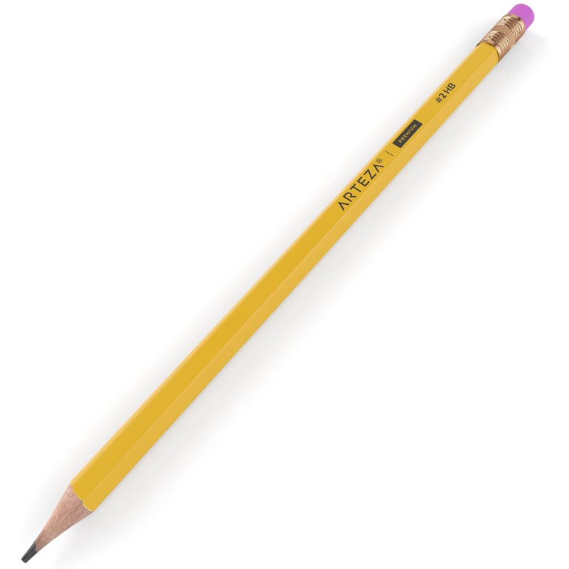 Bulk Wood Cased Pencils #2 HB - Pre-Sharpened, Break-Resistant Lead for Drawing & Writing