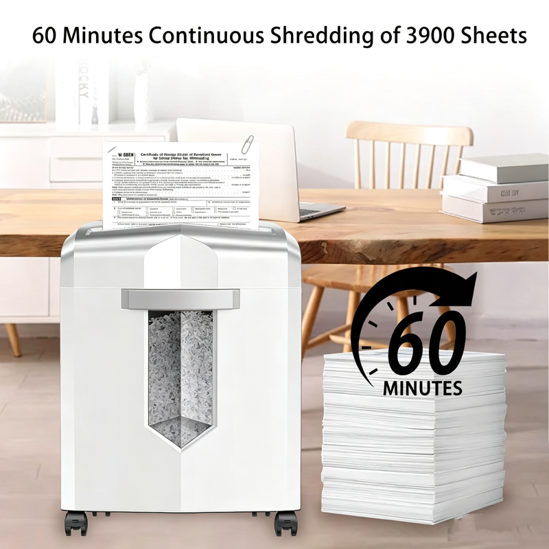 Micro-Cut Paper Shredder 12-Sheet Capacity with CD & Credit Card Shredding - P-4 Security